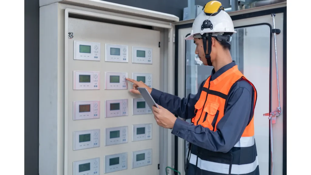 A photo of product diagnosis as part of mvsg protection relay.