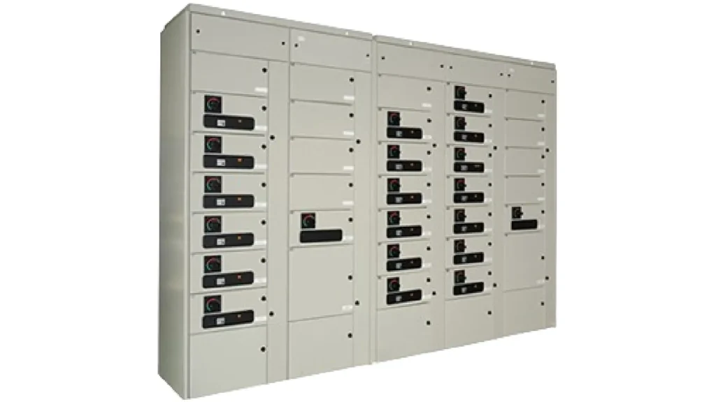 A photo of a motor control center.