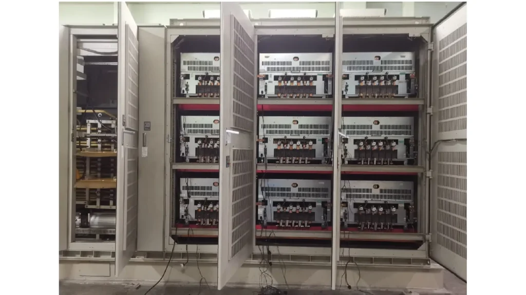 A photo of a pms mv inverter mixer drive.