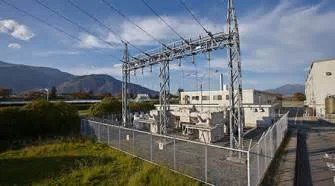 1. Image Alt Text Alt Text: Overview of an advanced high-voltage electrical substation featuring transformers and switchgear equipment.